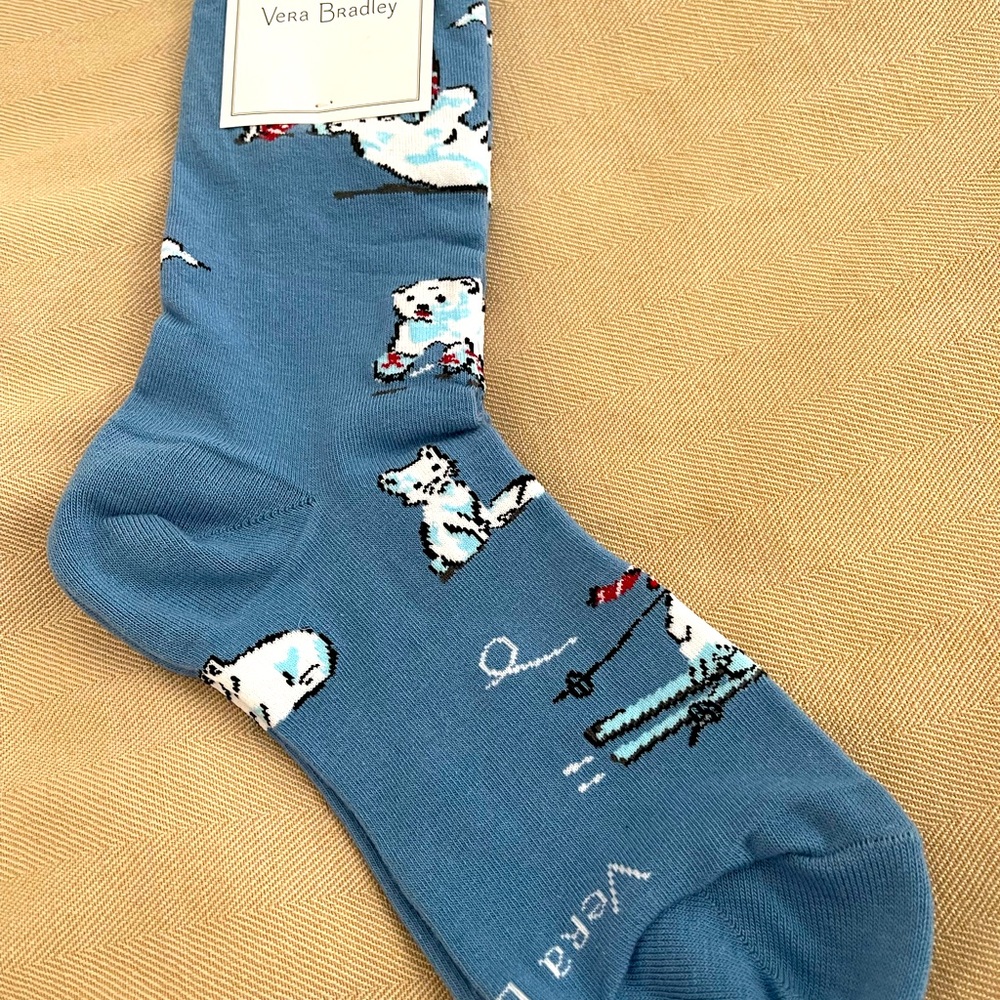 Vera Bradley Polar bear socks